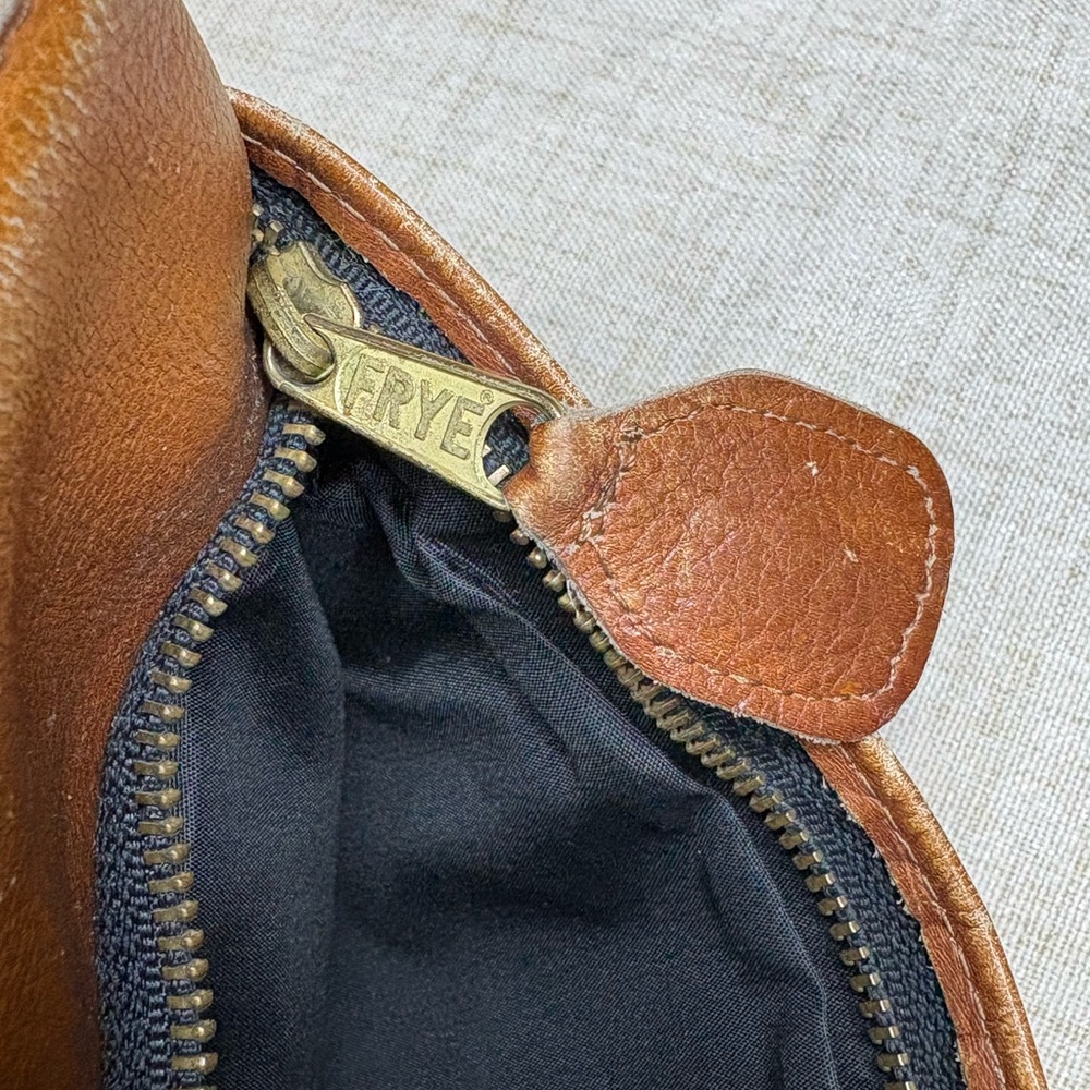 Frye Vintage Leather Flap Top Briefcase Messenger Bag - Picture 4 of 12